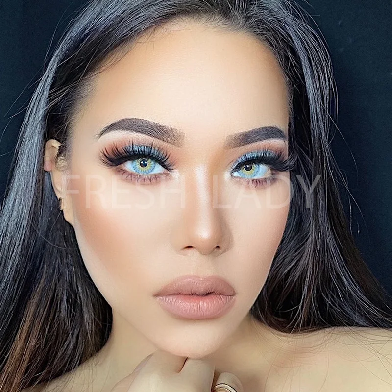 Liangguo Fresh Lady N New York коллекция нормальный диаметр серый цвет контактные