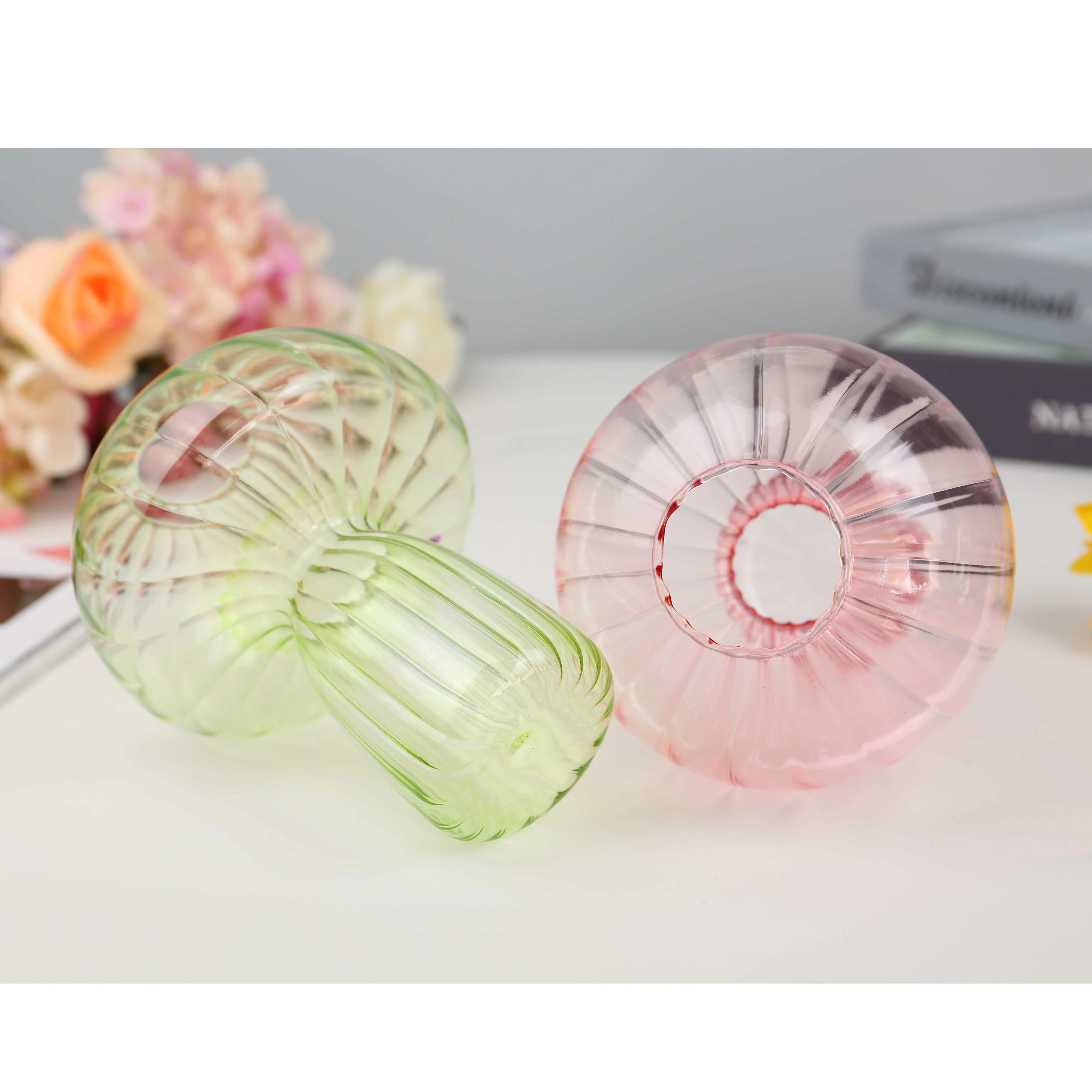China Supplier Factory small vases glass colorful Glass Vase for home decoration