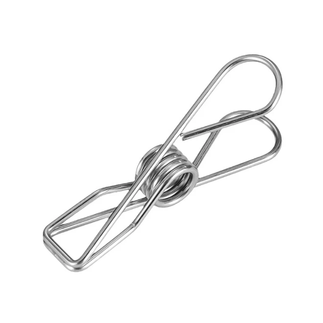 Wholesale Binder Clips Stainless Steel Paper Clip Clothes Pegs Hight Quality Hollow