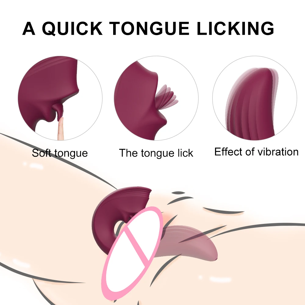 S-HANDE New Arrival Velvet Kiss streamlined design G spot tongue licking vibrator for women