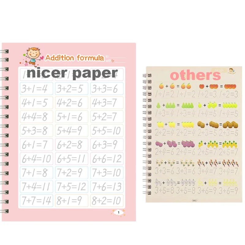 Nicest paper groove magical workbook 5 pack with pens for kids handwriting practice preschool activities tracing book