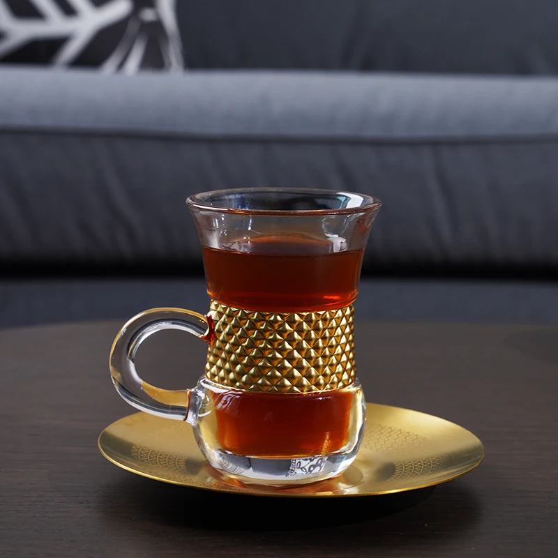 Wholesale Elegant Turkish Coffee Style Cawa Arabic Coffee Cup Teacup Cawa Cup