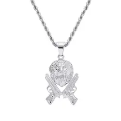 SN166  Pendant Stainless Steel Jewelry Necklace Hip Hop Jewelry for men