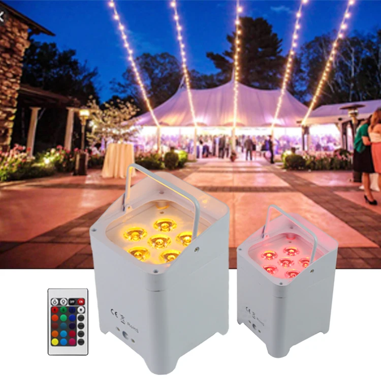 Работающий от батареи 18 led par огни rgb контройлер с управлением dmx ИК беспроводной dj Свадебные аккумуляторная батарея управляемая светодиодная с зарядным футляром