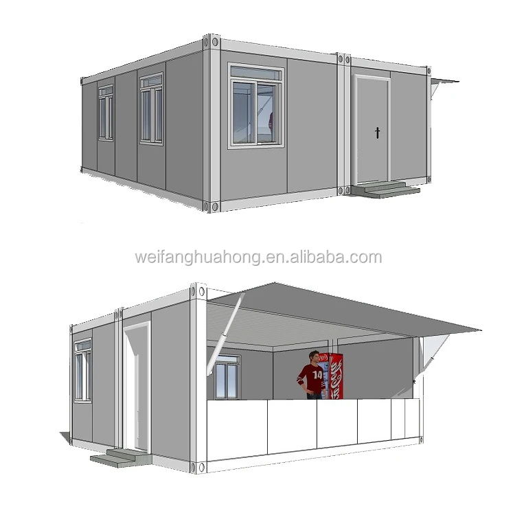 2020 sample building sturdy frame  big house container house having a large space
