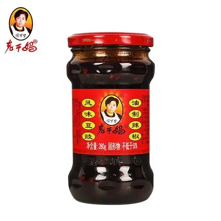 Chinese hot sauce Lao Gan Ma black bean sauce chili rice bibimbap hot sauce