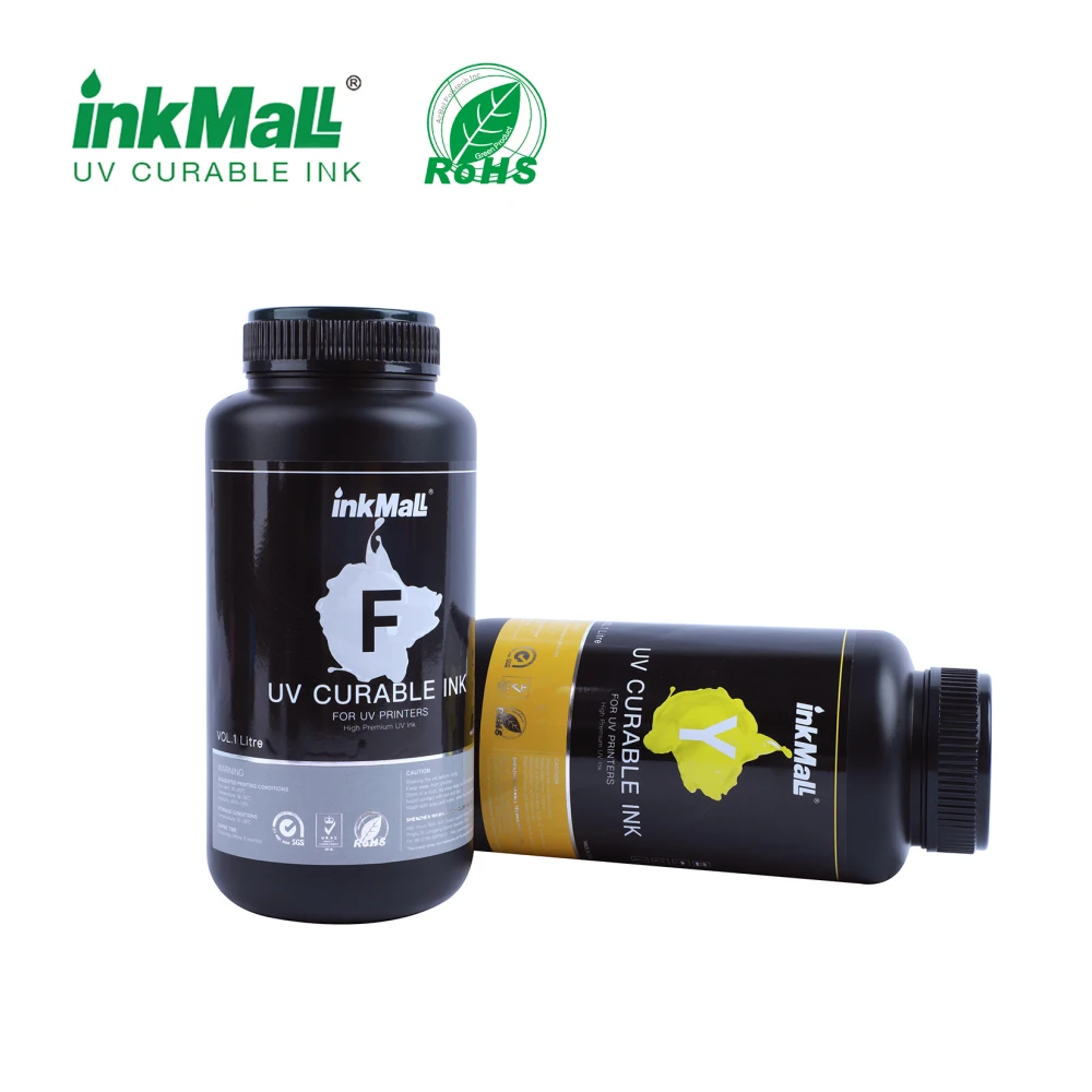 InkMall OEM Quality UV Inkjet Printer Ink for Jetrix / Sunthinks / Artisjet Wide Format UV Flatbed Plotter for DX5 DX7 XP600