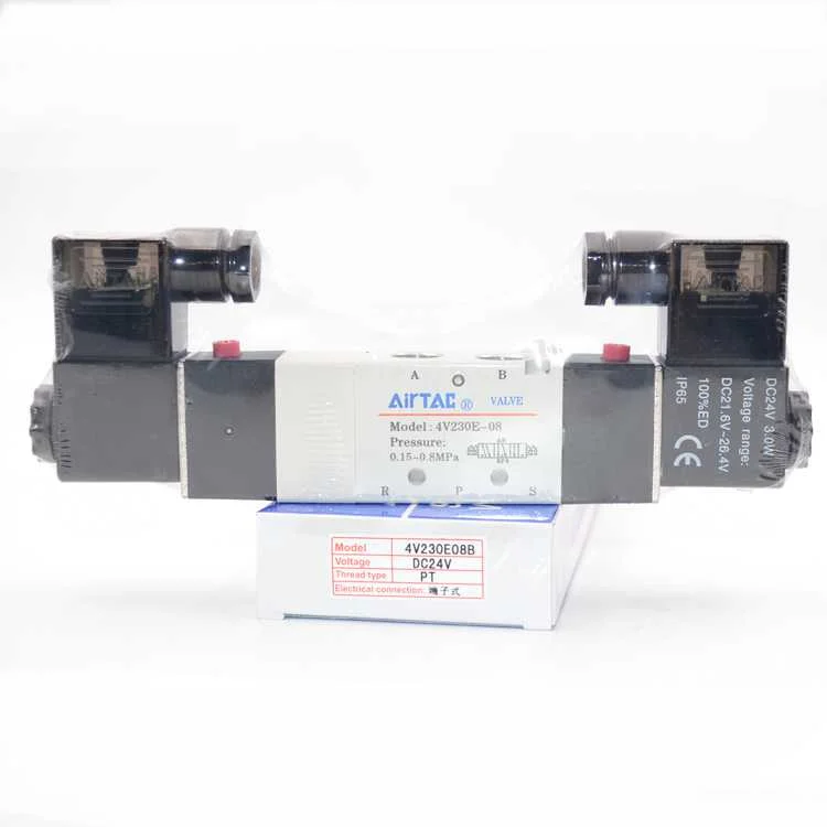 High quality solenoid valve AIRTAC 4V Series 4V330C-10 4V330E-10 4V330P-10 5/3 Way air Solenoid Valve