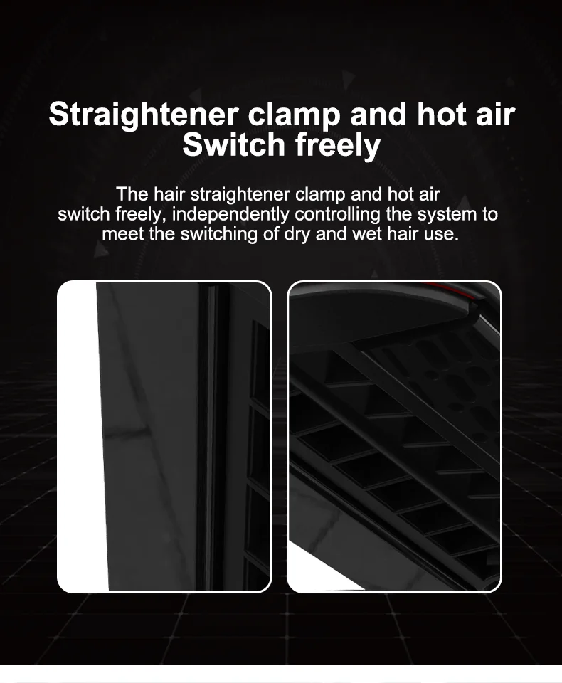 Newest Technology hair straightener With Hot Air New 2024 2-in-1hot Air hair Styler Straightening Molding tool