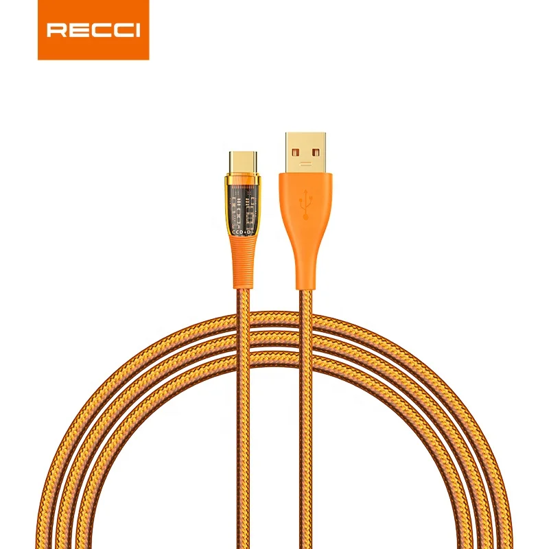 Nylon  Lighting C C Data Cable 6A PD100W PD60W USB A Type C Fast Charging Cable 5FT
