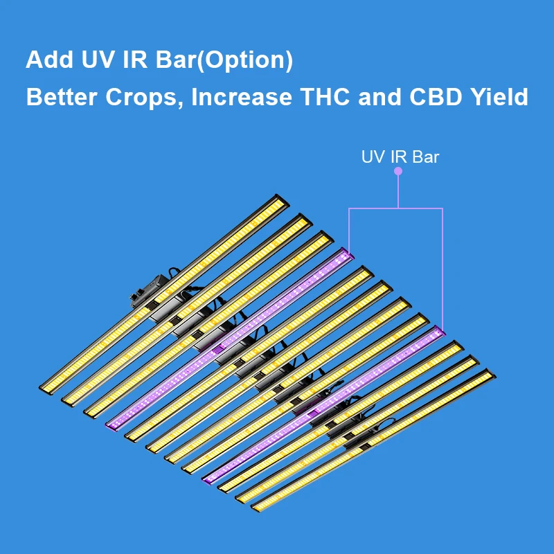 Custom 10 bar 1000w grow light lamp 1000 w watt full spectrum led grow light for indoor plants