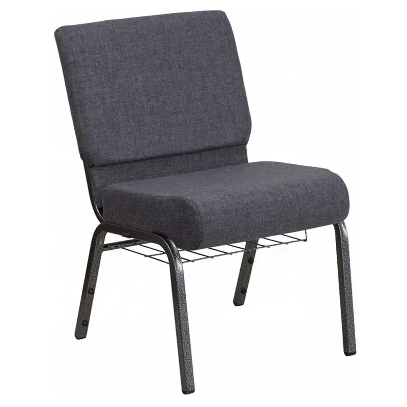 Manufacturer Supplier Wholesale Cheap Stackable Metal Church Chair For Church Meeting Convention Events