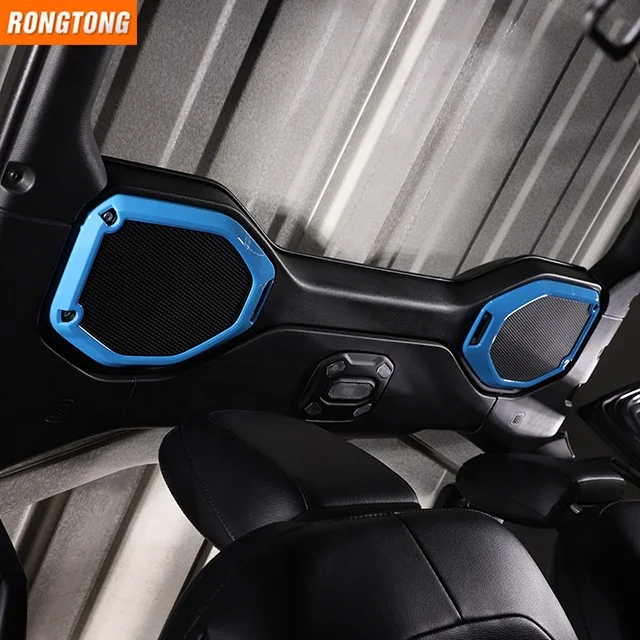 Blue Auto Interior Accessories Roof Top Speaker Horn Cover for Jeep Wrangler JL 2018+