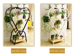 New Design Flower Stand Living Room Multi-Layer Heart-Shaped Decorative Frame