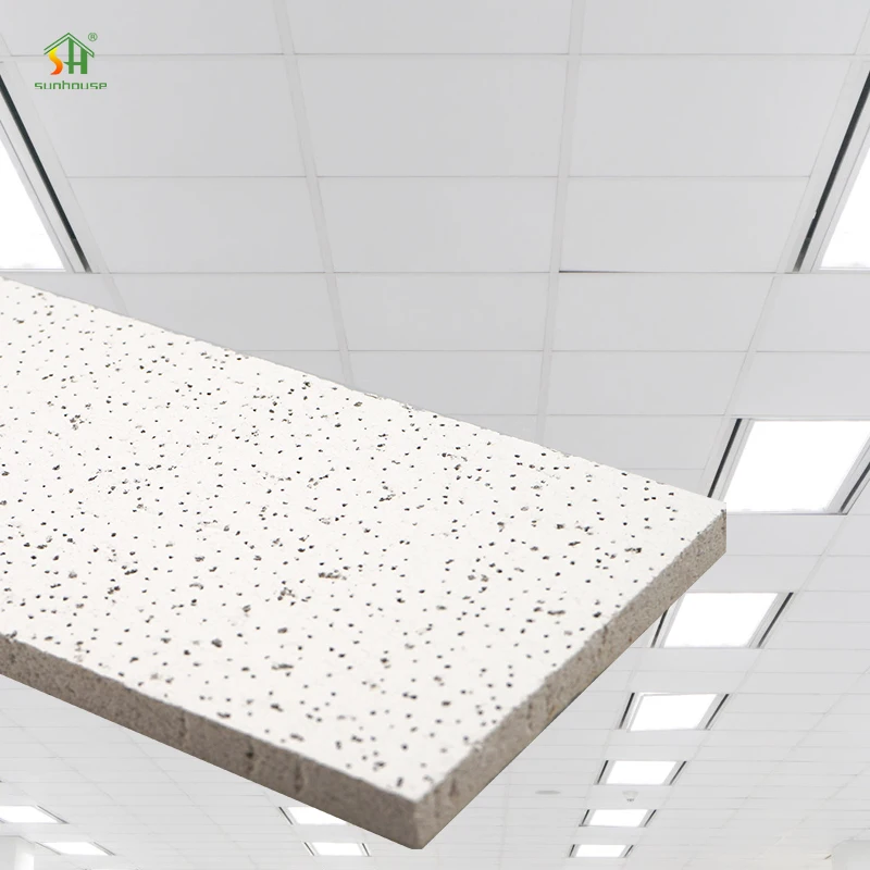 Spot Goods Fireproof Honeycomb Ceilings 6.5~20Mm Moisture-Proof Mineral Wool Ceilings For Mineral Wool Ceilings