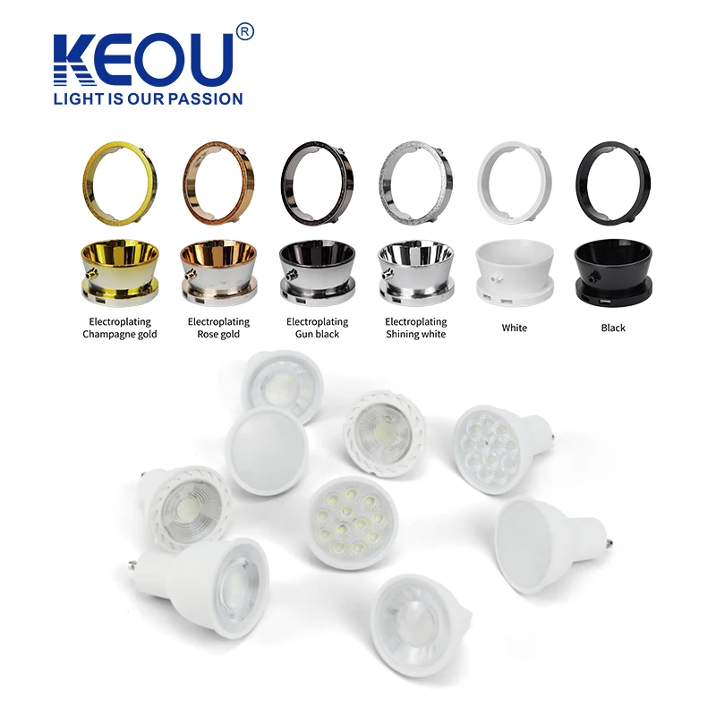 Keou Adjustable 5W 7W Rooms Lights Spot Light Square Round Frame Downlight