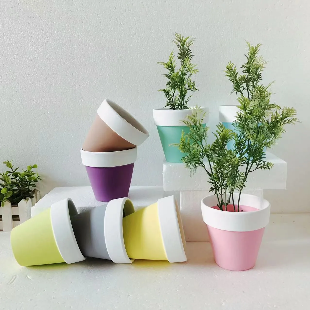 Naturix Succulent Customized Decorative Flower Plant  Low MOQ 1 2 3 4 5 6 7 inch Indoor Outdoor Mini Clay Terracotta Pot