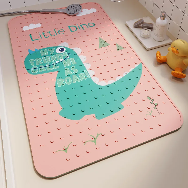Bathroom non-slip mat Toilet shower foot mat Toilet children and elderly bath waterproof PVC suction mat