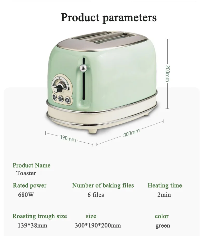 Toaster 2 Slice Stainless Steel Toasters with Cancel