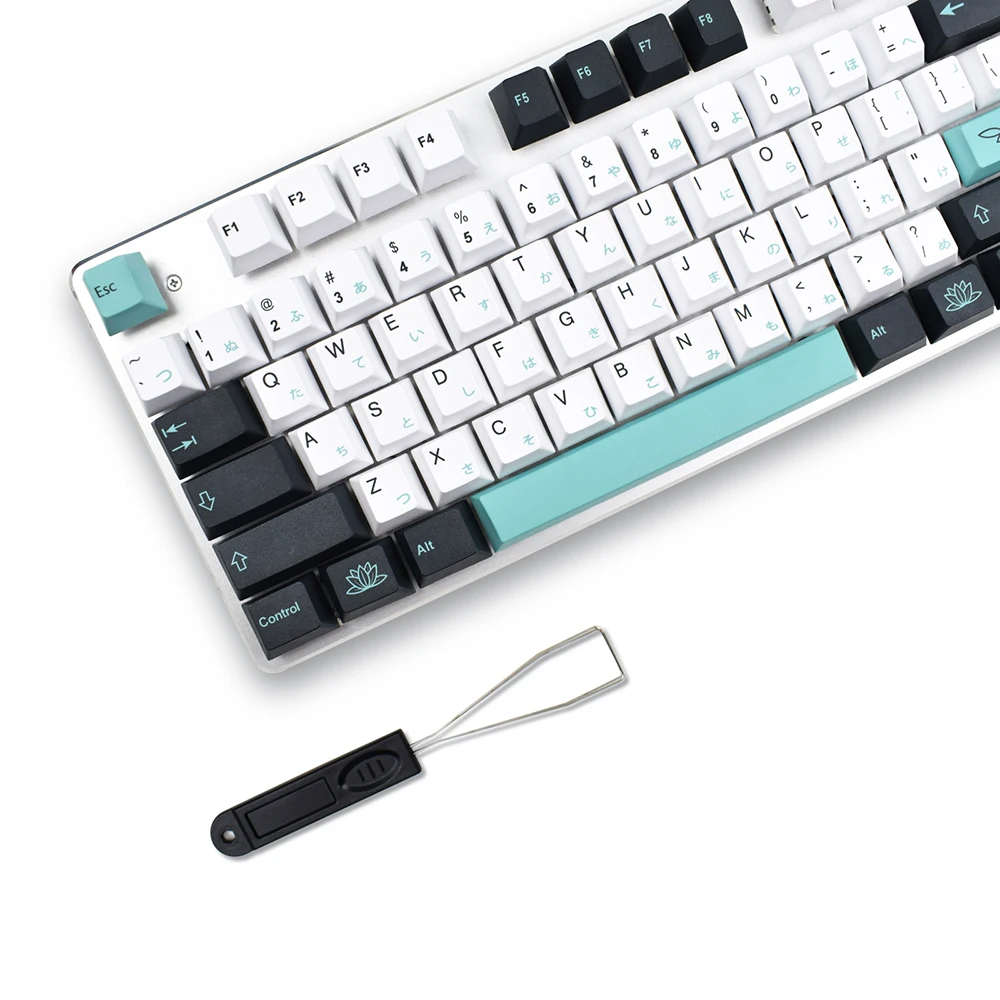 Wholesale Dye Sublimation PBT Keycap Custom Japanese Font Keycaps for Mechanical Keyboard Botanical Keycaps 137 Keys