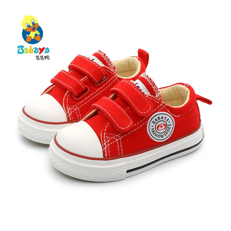 
2020 latest kids stylish fashion cute rubber sole canvas children shoes 