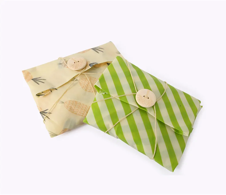 
Eco-friendly Organic Food Wrap Alternative Food Storage Bread Sandwich Wrapping Reusable Beeswax Wrap 