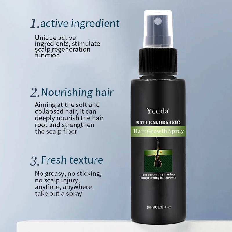 Ginseng Extract Anti-hair Loss Hair Regrowth Spray Private Label Plant Extract Shampoo