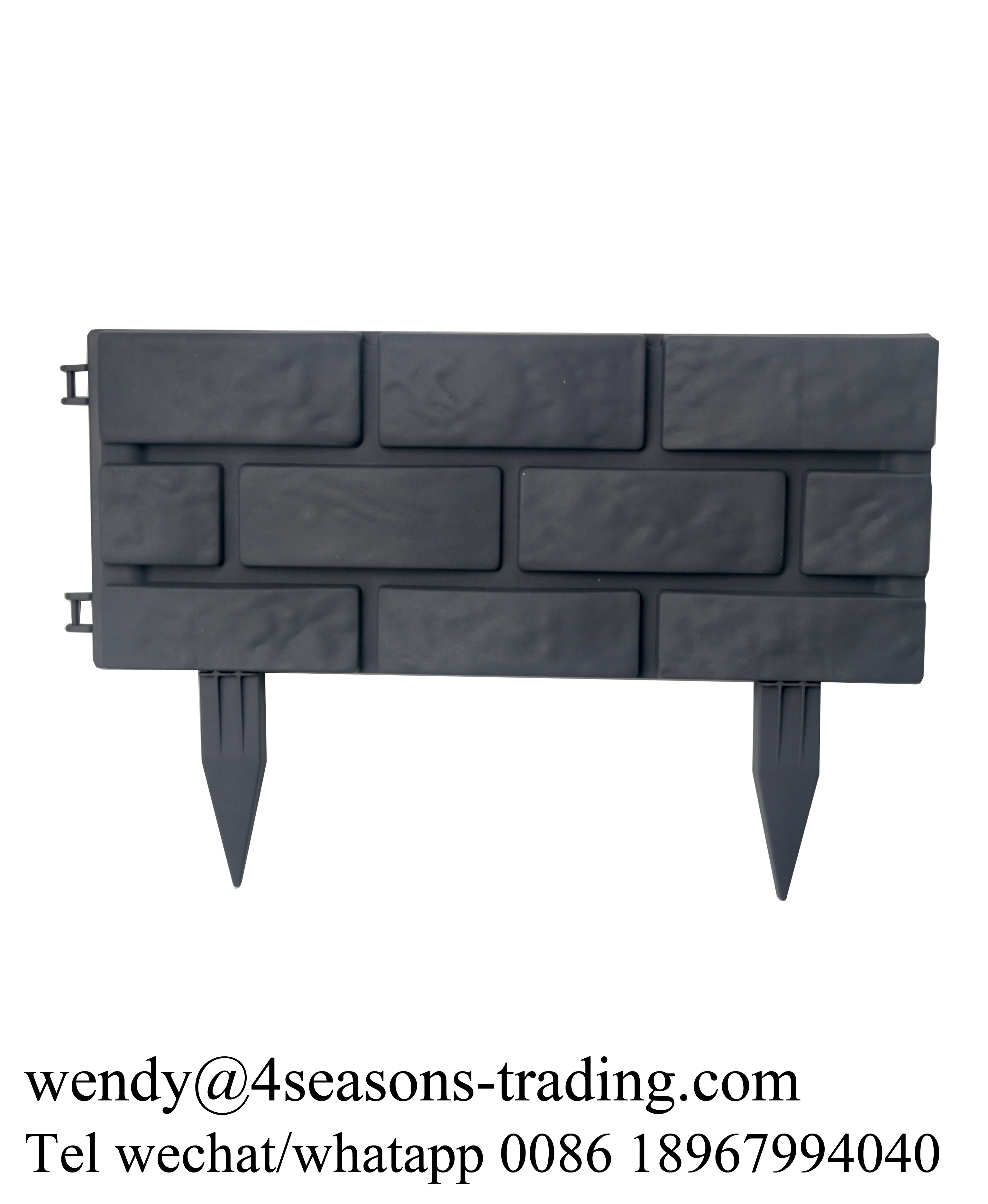 artificial fence artificial plants plastic garden fence/plastic small garden fence