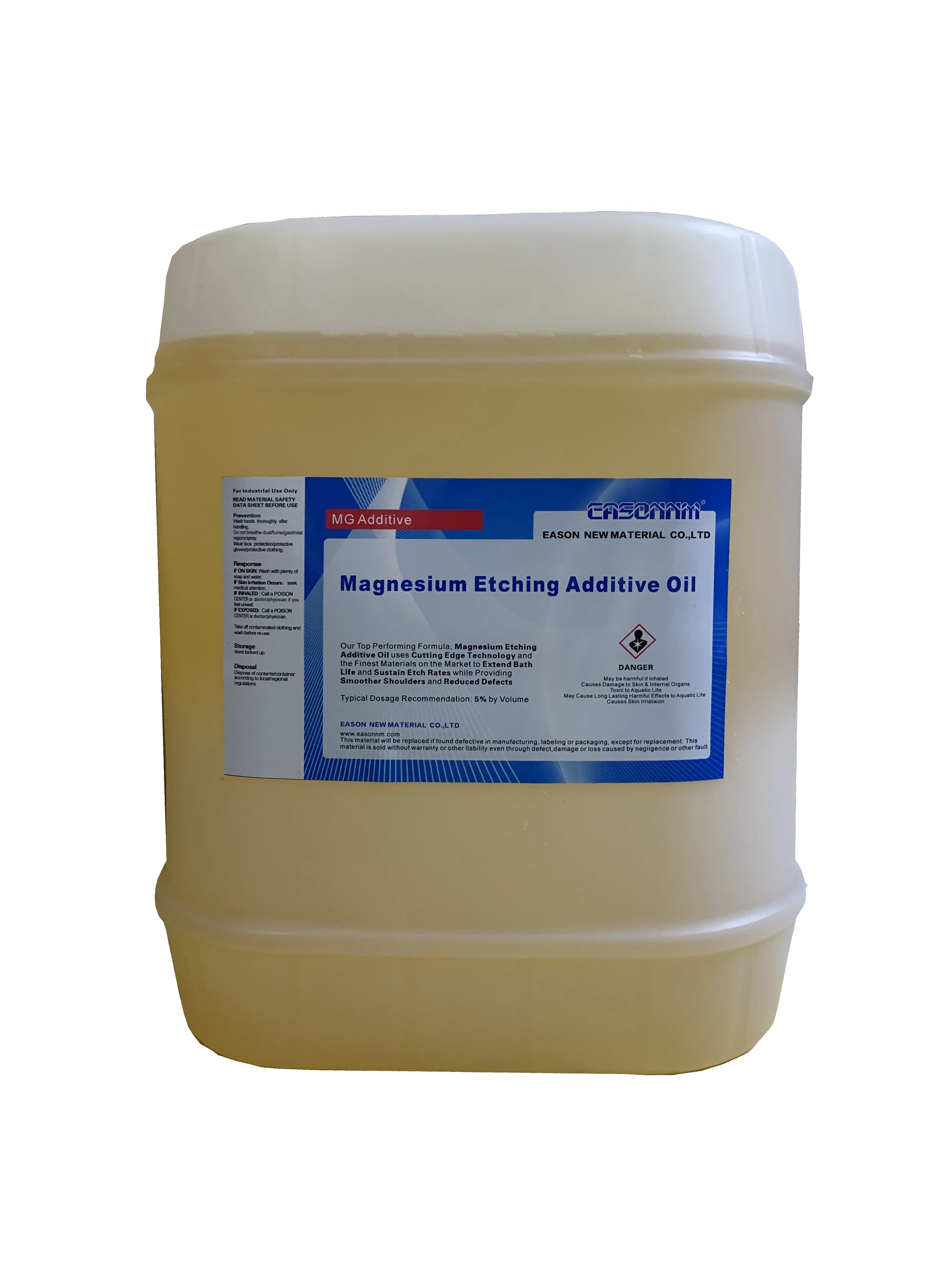 Magnesium etching additives for hot foil stamping dies and embossing blocks