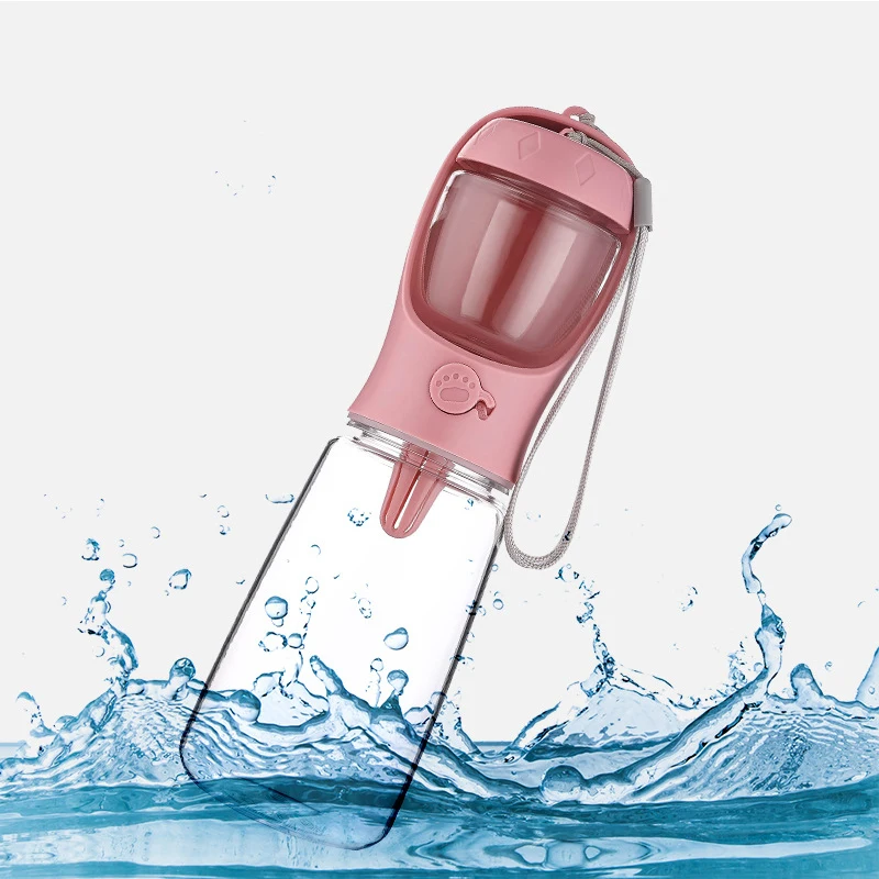Luxury Dog Water Bottle with Food Container Perfect Puppy Drinking Bowl On The Go for Outdoor Walking and Hiking