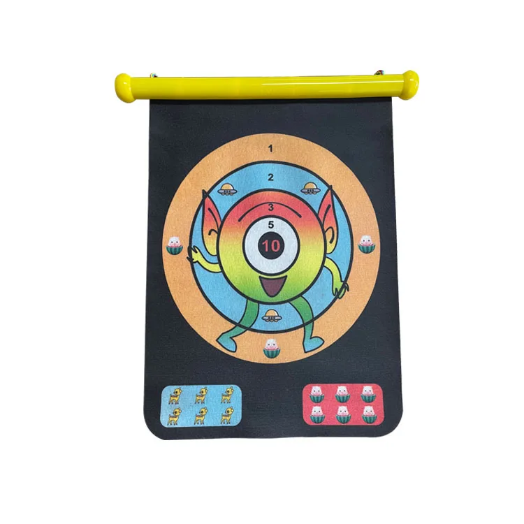 
Easy Hanging Classic Reversible safety kids dart score board with Colorful Designs 