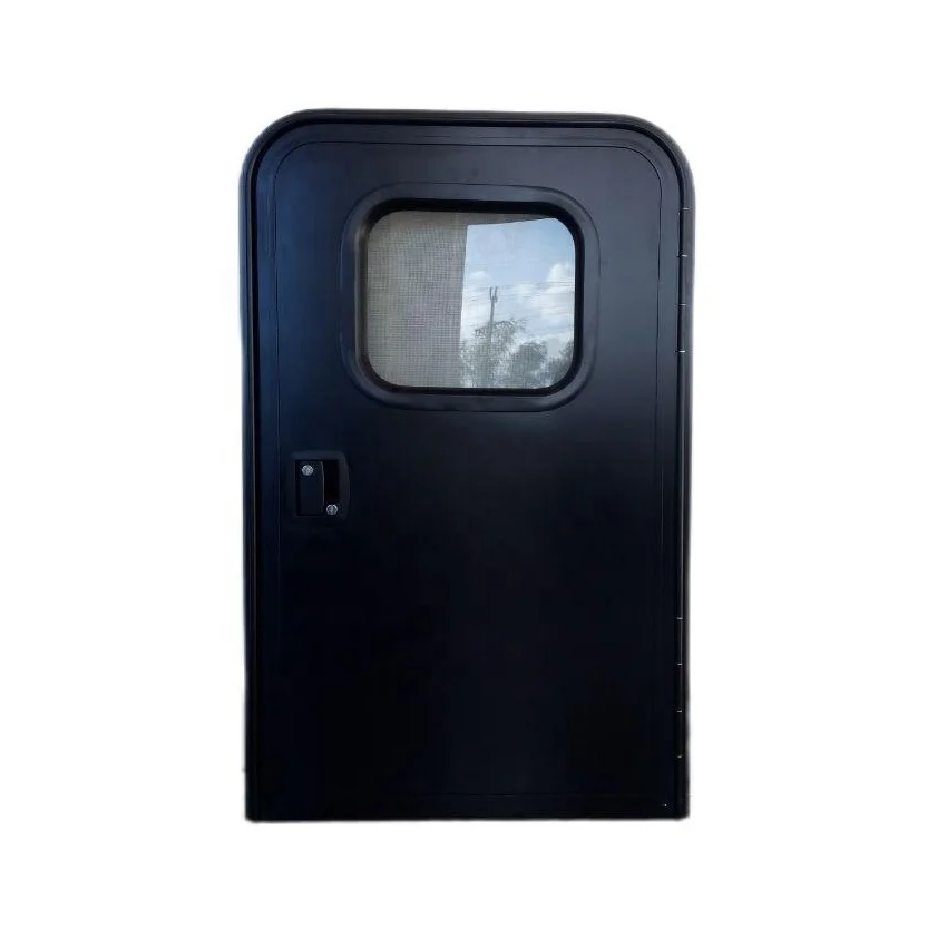 Teardrop Door with fixed window Mosquito Mesh Caravan RV Camper Trailer Door