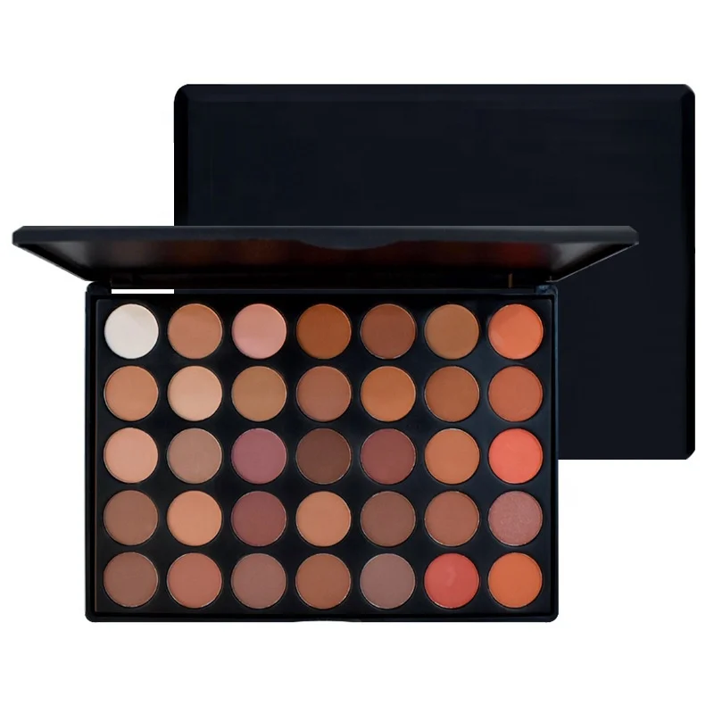 35 Color Matte Waterproof  High Quality Earth Color Private Label European and American Makeup Eye Shadow Palette