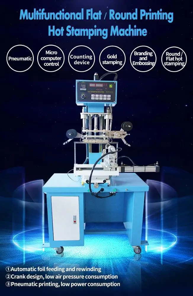 
Semi-Automatic Hot Foil Stamping Machine Cup For Plane And Round Objects 