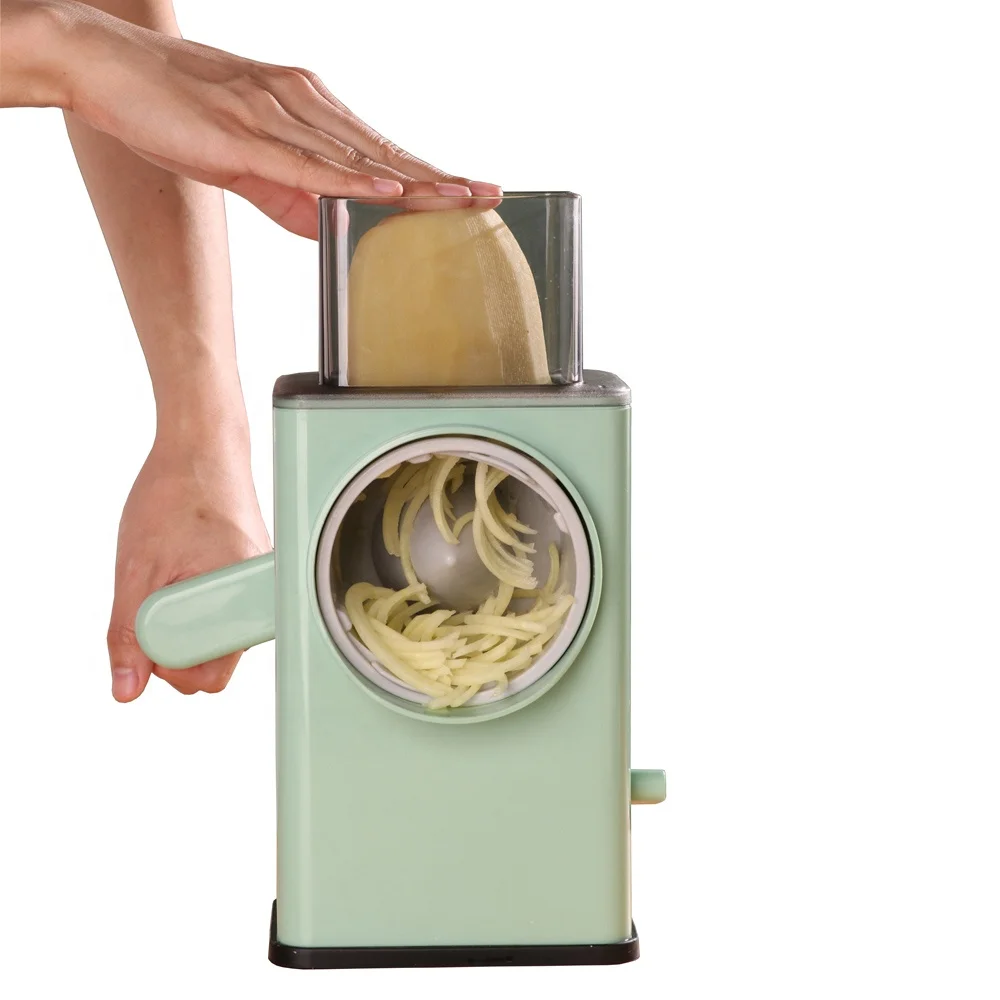 New plastic manual spiral food shredder cutting vegetable cutter cheese grater machine for home use