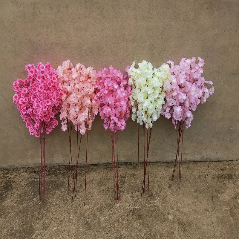 Factory Direct Wholesale Multi Headed Wedding Decoration Simulation Artificial Cherry Blossom Branches
