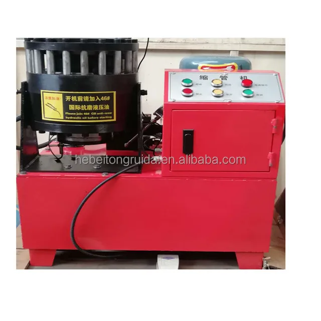 Steel pipe and pressure pipe of electric pipe shrinking machine