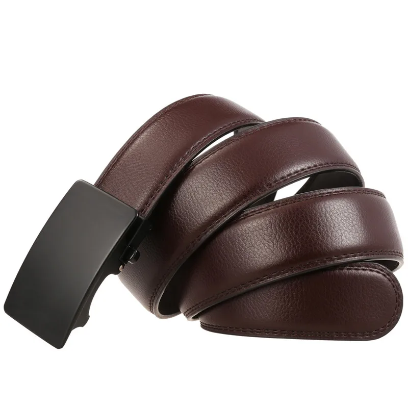 New Leather Belt Men Automatic Buckle Belts For Men fashion cowhide belt yiwu LQbelt Factory Ratchet