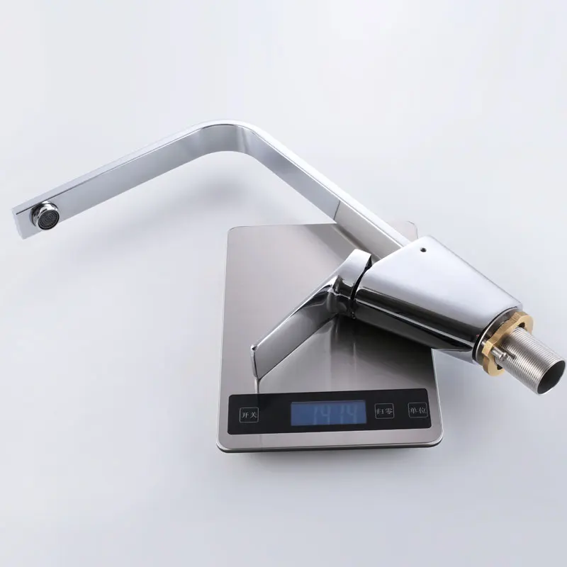 
New Patented product Luxury chrome zinc basin faucets deck mounted basin tap for hotel 