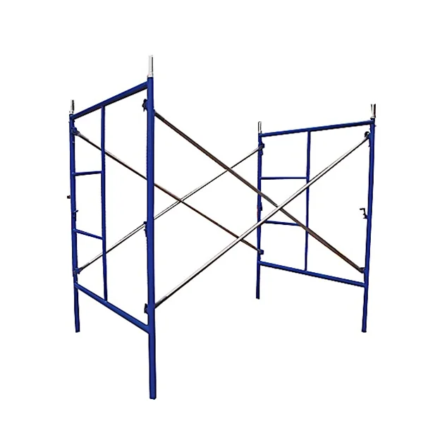 Cheap Factory Price Steel Mobile H Frame Scaffold Galvanized Construction Walk Through Ladders Scaffolding