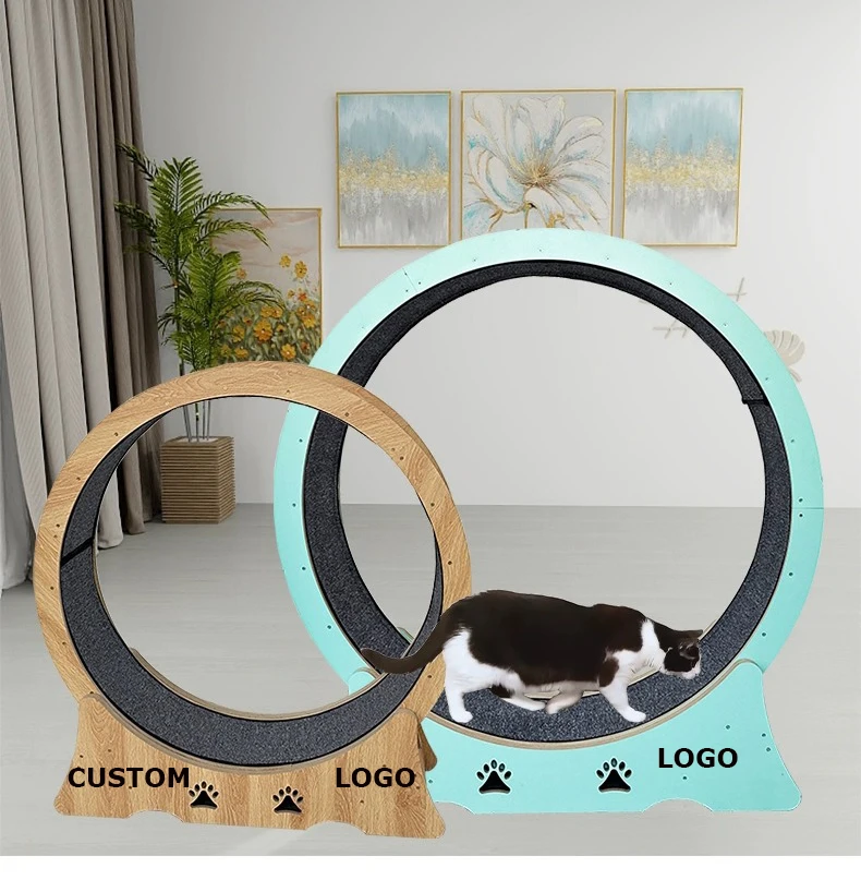 Luxury High Quality Cat Toys Circle Track Cat Exercise Wheel For Indoor Cats Running Walking And Training