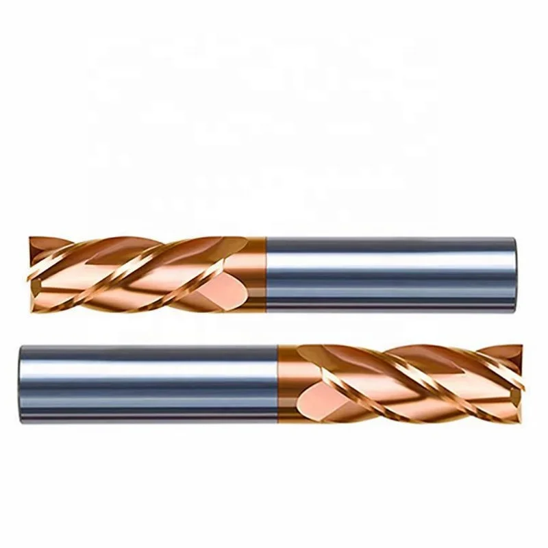 High quality 4 Flute carbide end mill  CNC indexable end mill  square integral end mills HRC55
