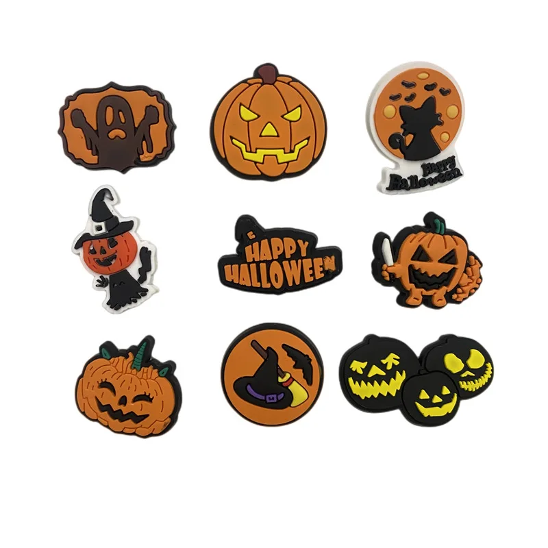 Halloween New Hole Shoes Flower Buckle Garden PVC Software Detachable DIY Accessories