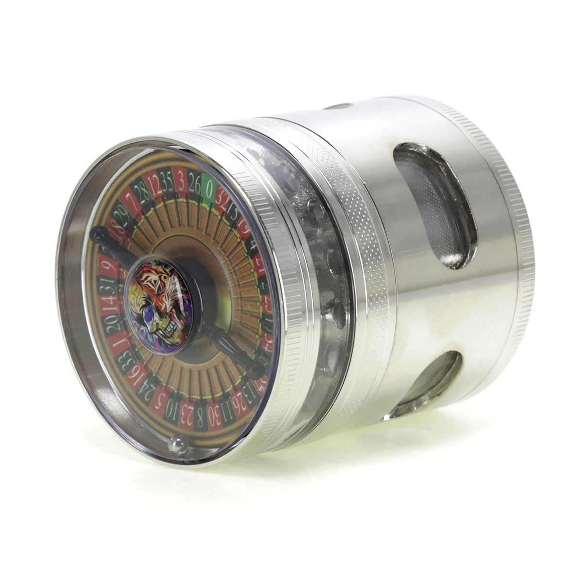 4 layers of Russian Roulette creative design smoke  crusher grinders in ready to ship   8013