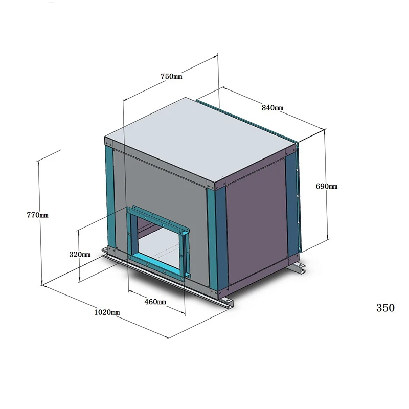 roof mounted kitchen exhaust fan 6kw centrifugal cabinet box fan outdoor