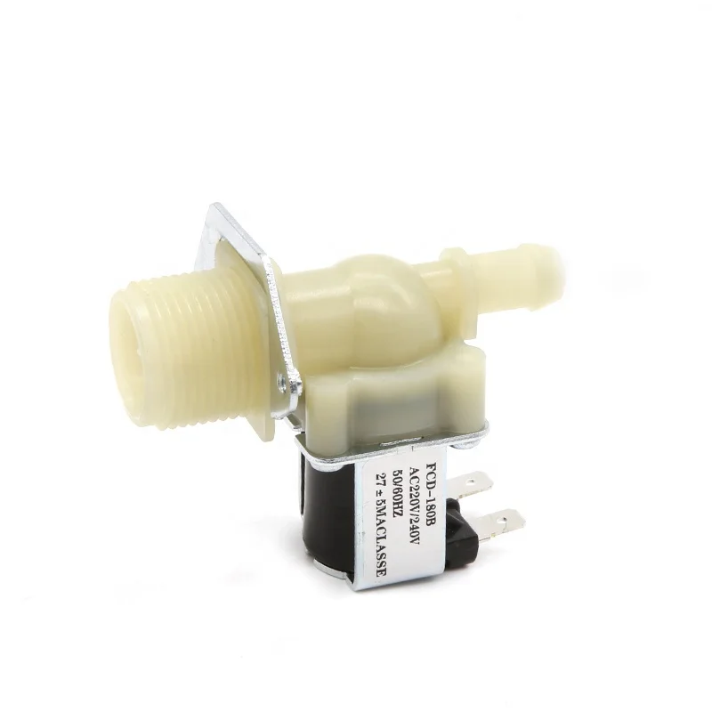 Electric Plastic Solenoid Valve AC220V/240V Water Inlet Flow Switch Magnetic Normally Closed Washing Tools 0.8mpa Control Valve