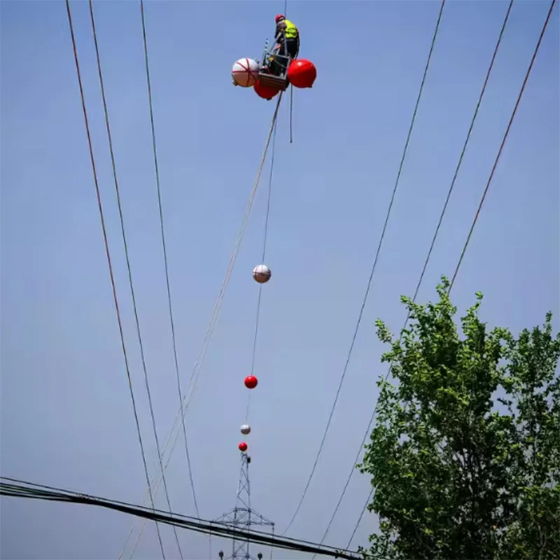 33kv tubular poles transmission line aerial marker balls 600mm for power lines