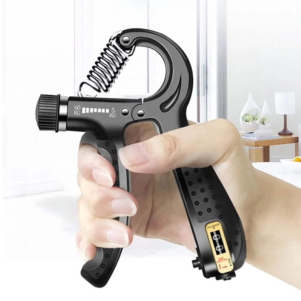 
Gym Exerciser Counter Hand Grip Strengthener Set with Silicone Ball Ring 