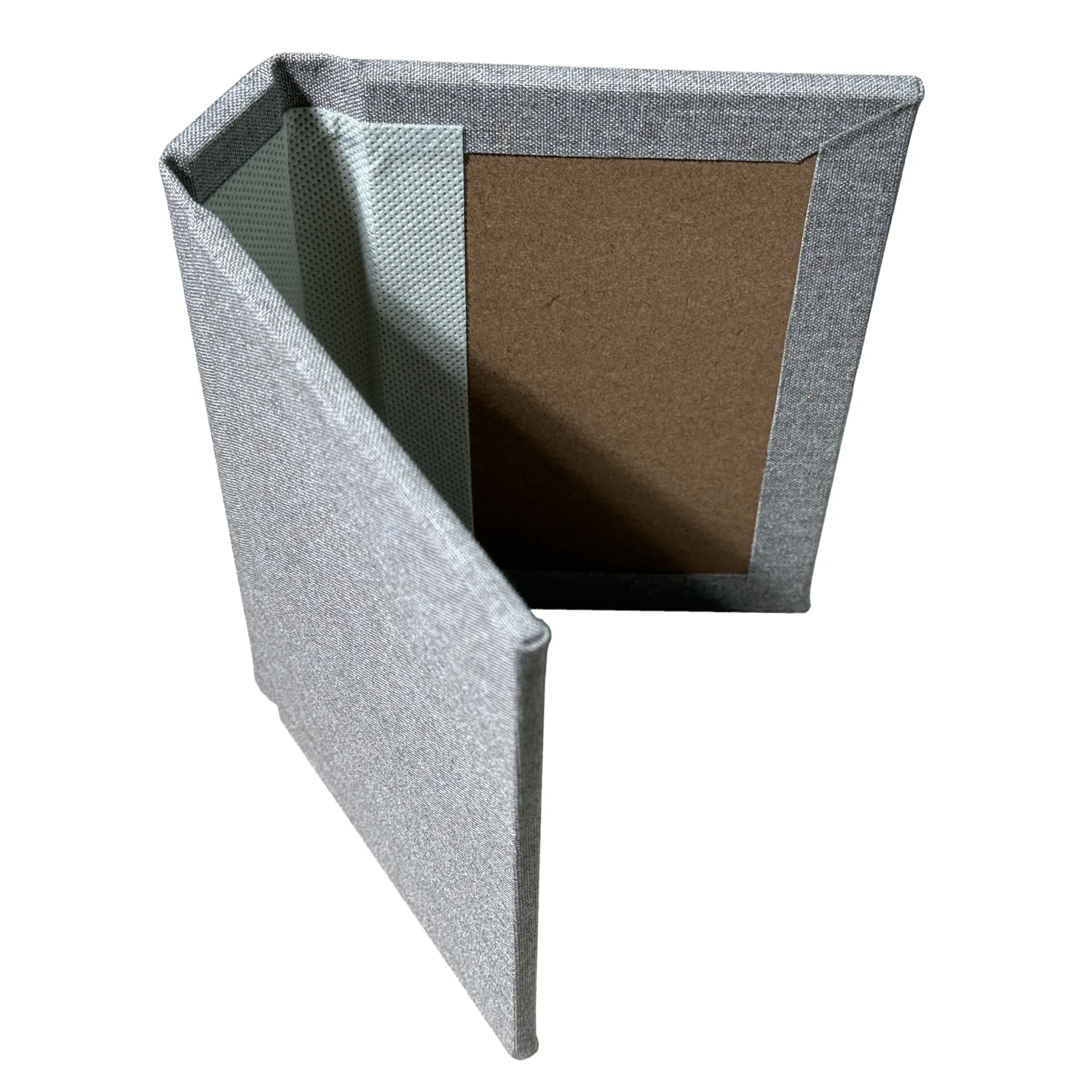 factory custom Linen velvet fabric leather hard rigid wood board wedding photo  book album cover