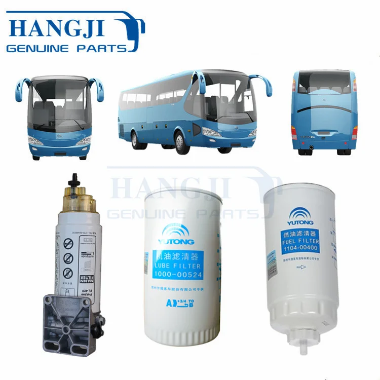 zk6129h yutong bus parts 1000-00524 oil filter 1101-01017 diesel filter 1104-00400 fuel filter